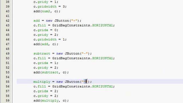 Java GUI Tutorial 15 - Simple calculator (Part 3 of 4) смотреть онлайн