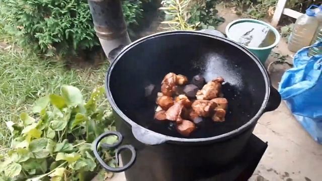 Казан кебаб на день рождения + судак в казане!!! смотреть онлайн