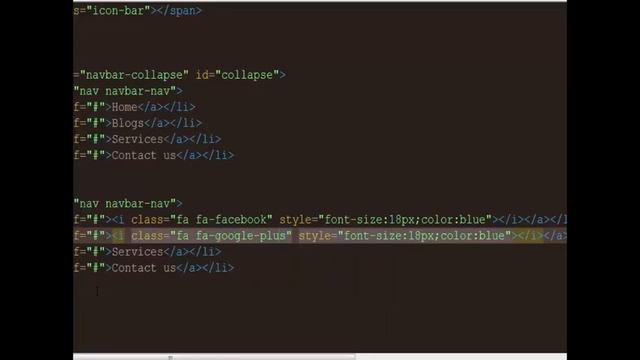 how to create social icon and glyphicon part 11 bootstrap tutorial in (hindi/urdu) смотреть онлайн