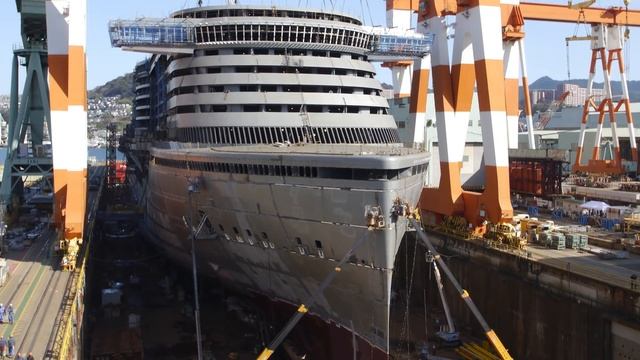 AIDAprima Cruise Ship Construction & Christening in 4K by MK timelapse смотреть онлайн