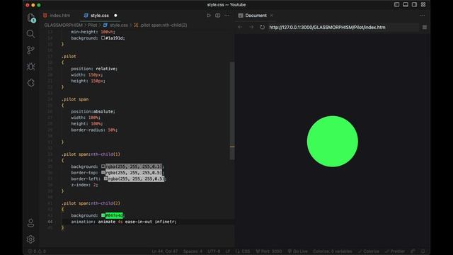 Glass Morphism | Pilot | HTML CSS Java Script | Web Development смотреть онлайн