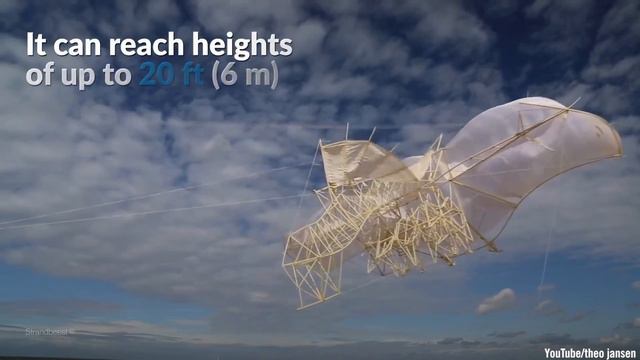 Скелеты, которые ходят по ветру – инженерное чудо Тео Янсена - Engineering life смотреть онлайн