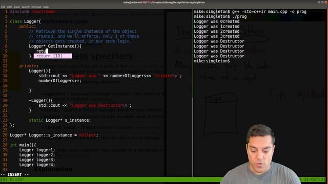 Design Patterns - Singleton Pattern | Explanation and Implementation in C++ смотреть онлайн