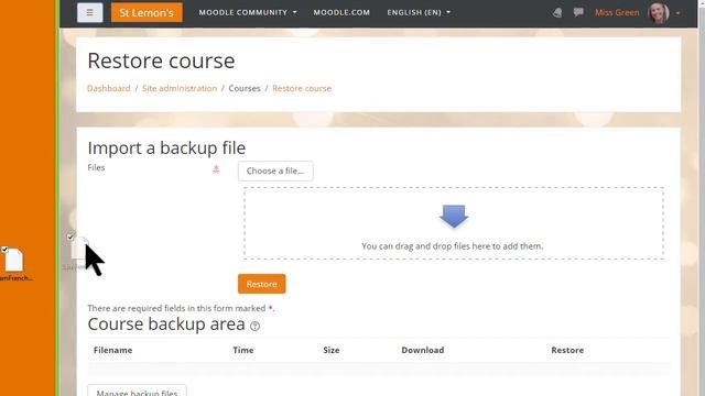 Course restore: Moodle 3.4 смотреть онлайн