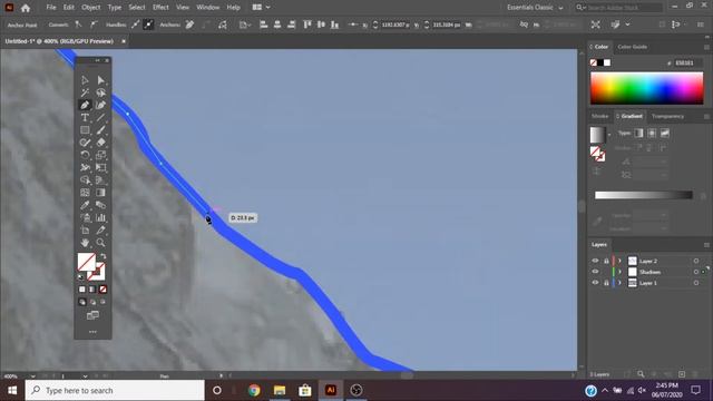 Mountain illustration | Speed Art | Adobe Illustrator смотреть онлайн