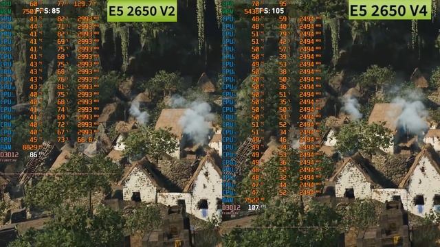 E5 2650v4 Vs E5 2650v2  RTX3060 12gb