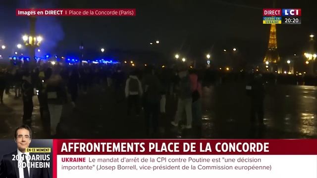 4000 manifestants place de la Concorde à Paris, 11 interpellations смотреть онлайн