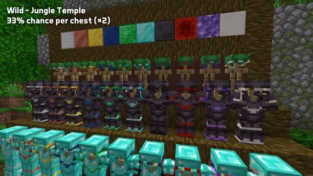 All Combinations of Armors. Trim Patterns and Materials coming in Trails & Tales смотреть онлайн
