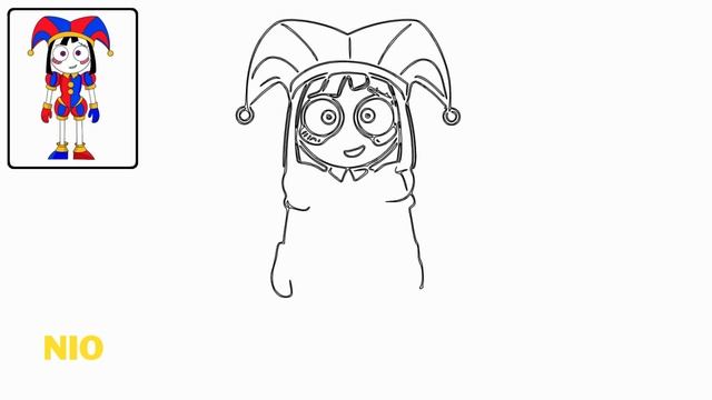 How to DRAW POMNI | THE AMAZING DIGITAL CIRCUS смотреть онлайн