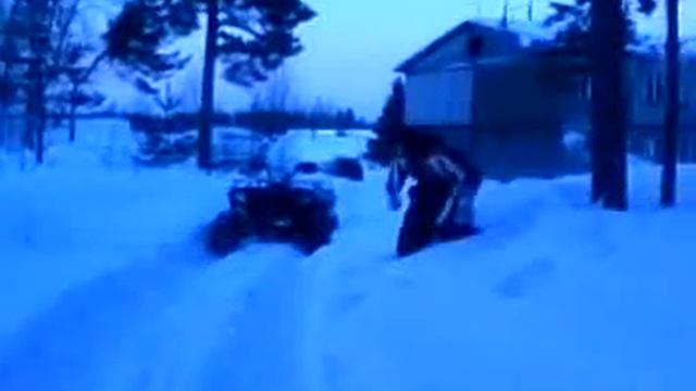 квадр в сугробе смотреть онлайн