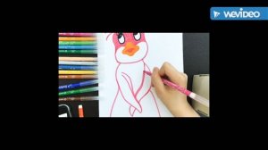 Рисуем Пепе из мультфильма «Приключения пингвинёнка Лоло» How to draw Pepe
