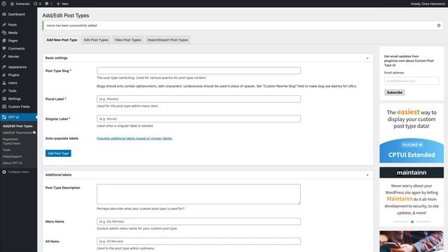 Using Custom Post Type UI | YOOtheme Documentation (WordPress) смотреть онлайн