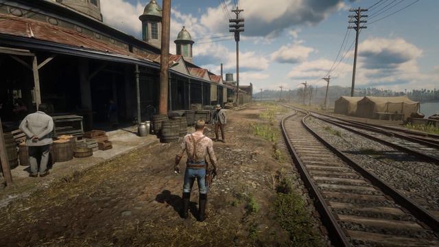 Arthur Morgan Full Tattoo Killing Brutal Deputy NPC Red Dead Redemption 2 4K MAX Graphic смотреть онлайн