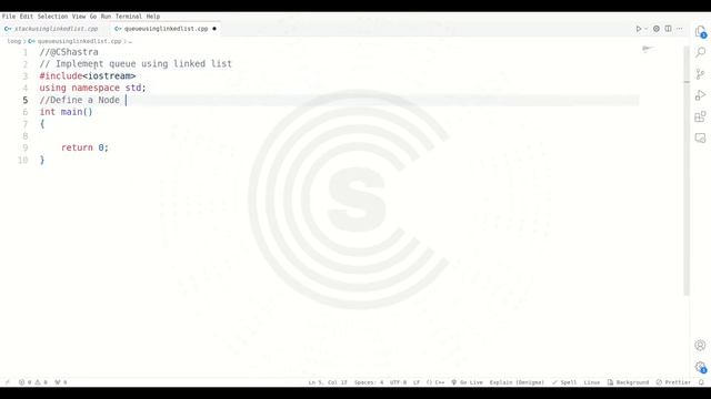 Implement a stack and a queue using linked lists. | C++ | challenge #3 смотреть онлайн