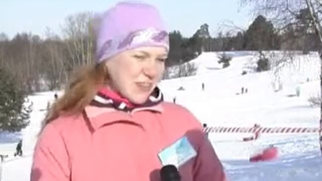 Вместо санок - гладильная доска