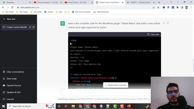 Creating a Custom WordPress Plugin with ChatGPT: A Step-by-Step Guide смотреть онлайн