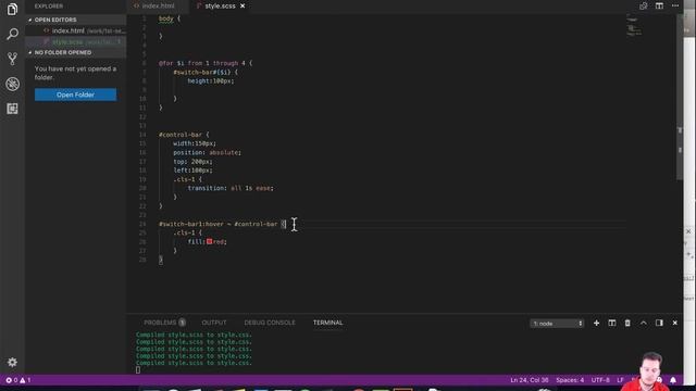 SVG, SCSS, Animations Ep. 08 | hover, translateX, transition смотреть онлайн