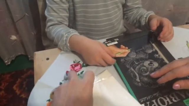 Распаковка и раскраска гравюры смотреть онлайн