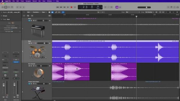 2 Transient Editing Methods in Logic Pro