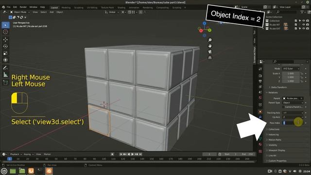 Modélisation et animation d'un Rubik's cube avec Blender ( Timelapse ) #b3d #rubikscube смотреть онлайн