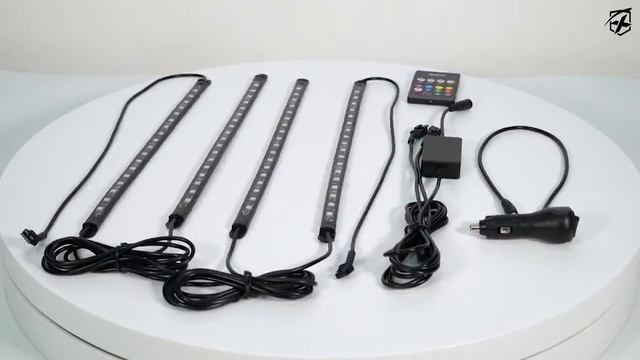 4PC Celestial Series Bluetooth and Remote Control RGB LED Interior Car Light Set - Powered by Plug смотреть онлайн