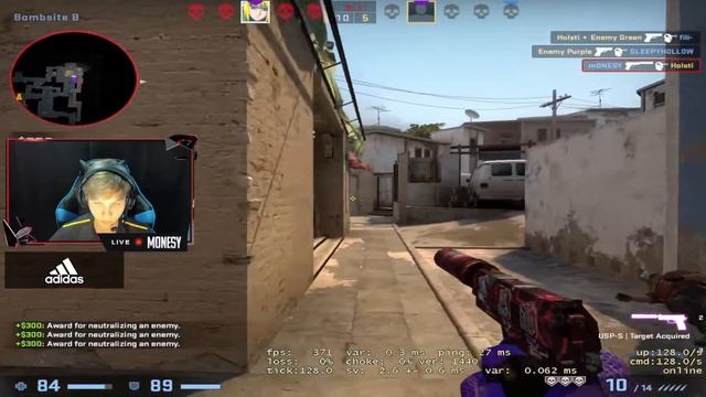 m0nesy Usp-s retake - 1v4 смотреть онлайн