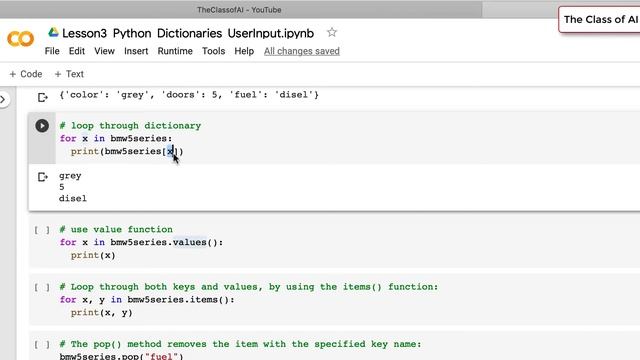 Python Lesson 3: Dictionaries and User's Input (#TheClassofAI) смотреть онлайн