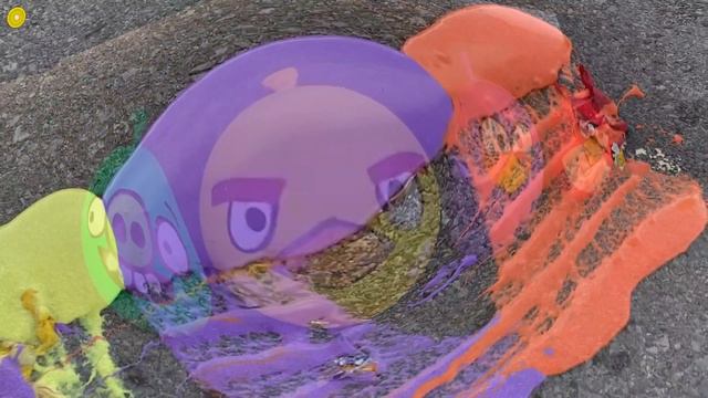 Experiment Car vs Angry Birds vs Slime Piping Bags _ Crushing Crunchy & Soft Things by Car _ смотреть онлайн