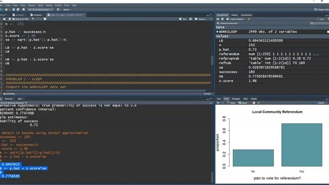 ST 352 Week 9 - Proportion Problems in R Studio смотреть онлайн