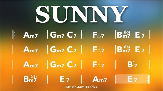 Sunny For【Guitar】A Minor 100bpm BackingTrack