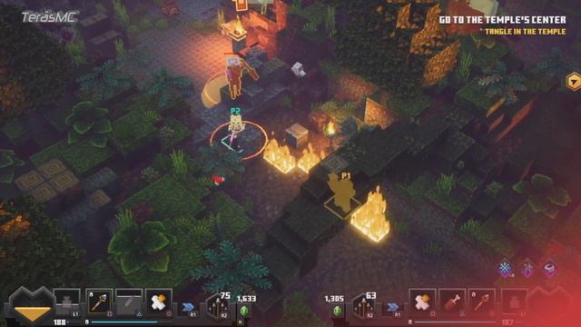 Jungle Abomination Once More Minecraft Dungeons Overgrown Temple Co-Op Walkthrough смотреть онлайн