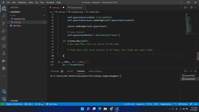 #SundayProjects | Making HangMan game with PyQt5 смотреть онлайн