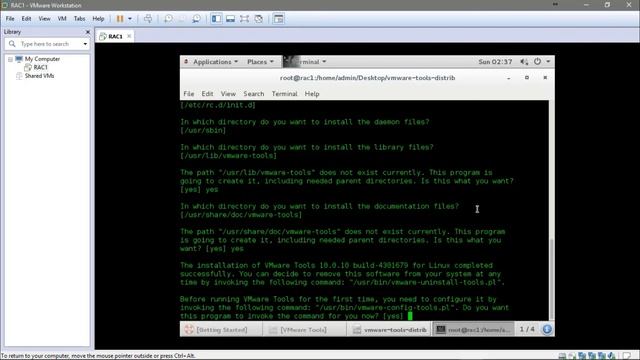 Oracle RAC 12C Installation -2- VMware tools installation. смотреть онлайн
