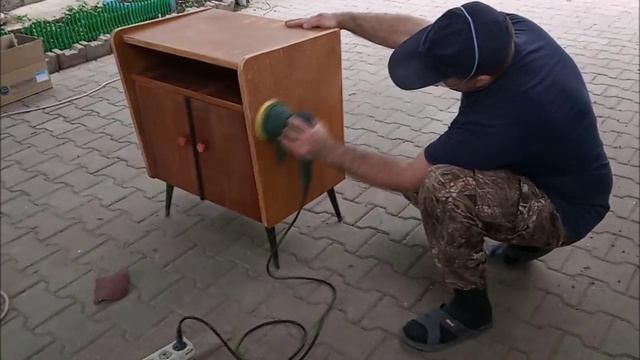 Подготовка, покраска комода и шкафчика. смотреть онлайн