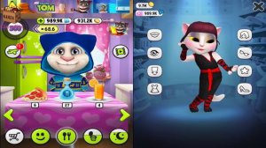 My Talking TOM Level 500 vs My talking Angela level 500000*GAMEPLAY GREAT MAKE FOR KID #216