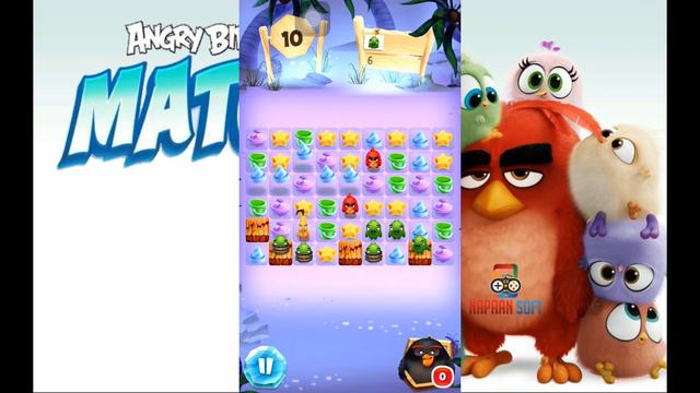 Angry Birds Match - LEVEL 91-100 - NIGHT AT THE BEACH - BAKING BETH - iOS/Android Gameplay - EP8 смотреть онлайн