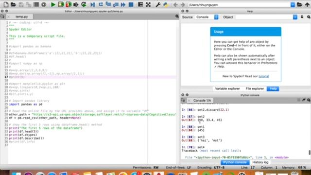 Python, cơ bản: Set (phần 3) (discard(), intersection()) смотреть онлайн