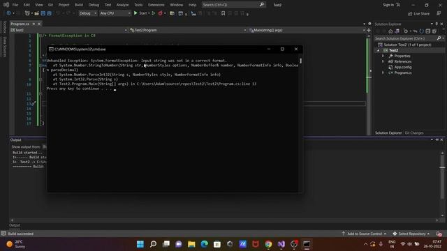 What is FormatException in C# смотреть онлайн