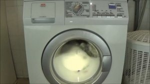 AEG Electrolux Lavamat 64857 L, Cotton 60 degrees program, Washing machine, coton example test #196