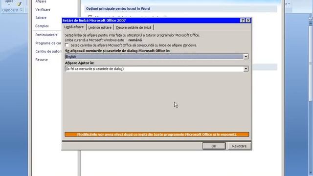 Cum sa schimbi limba la Office 2007 | How to change the language in Office 2007 смотреть онлайн