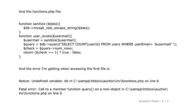 MySQL : mysqli/mysql query inside function not working смотреть онлайн