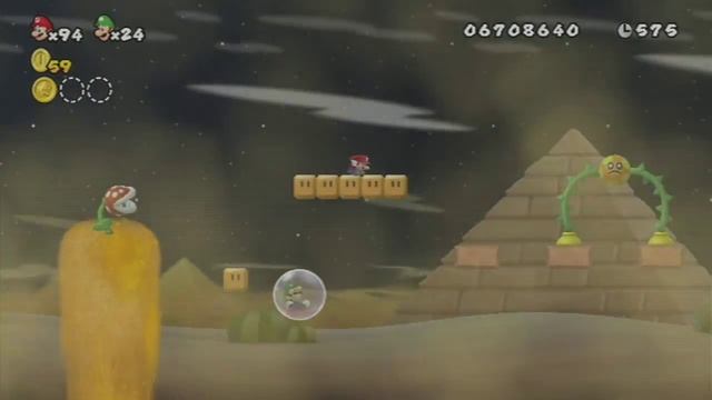 Deluxe Super Mario Bros. Wii - 100% Co-op Walkthrough Part 36 смотреть онлайн