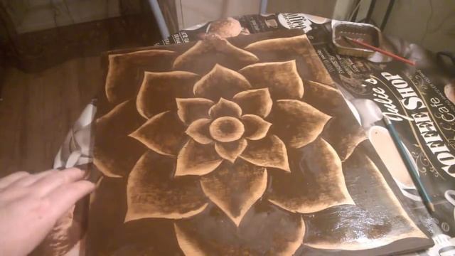 оригинальный 3Д декор столешницы, результат и детали смотреть онлайн