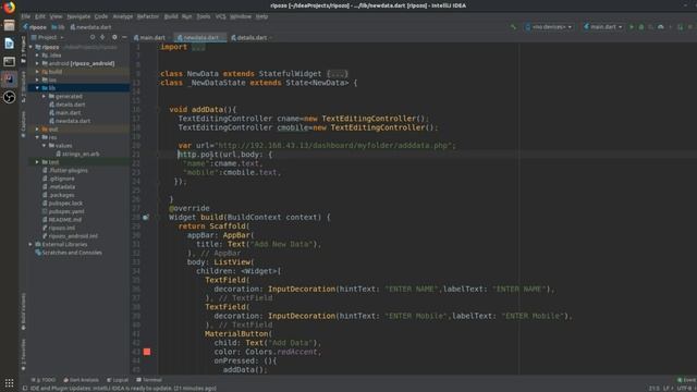 #Flutter MySql with Flutter Part 2 CRUD Operation Add Data смотреть онлайн