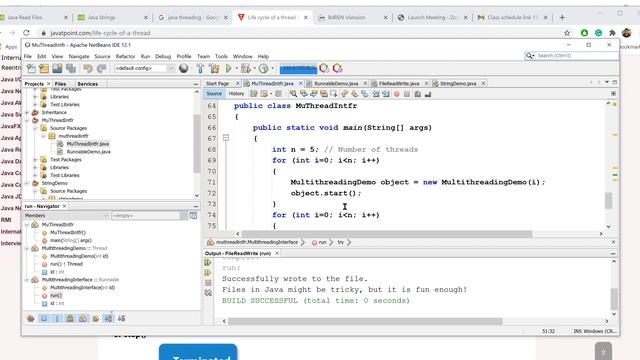 java files, string and multithreading смотреть онлайн