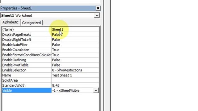 The visual Basic Editor - Properties Window - Download files at ExcelVBASql.com! смотреть онлайн
