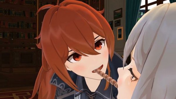 [MMD Genshin Impact] Diluc teasing Jean (Diluc x Jean)