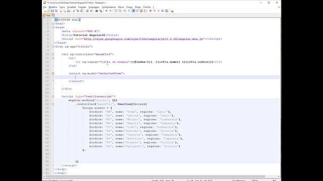 #7 - AngularJS - ng-repeat e ng-options смотреть онлайн