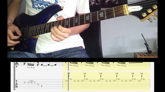 Judas Priest - Halls Of Valhalla SOLO Guitar Cover With Tabs [TAB] [HD] смотреть онлайн