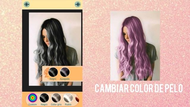 APLICACIÓN PARA CAMBIAR EL COLOR DEL PELO смотреть онлайн